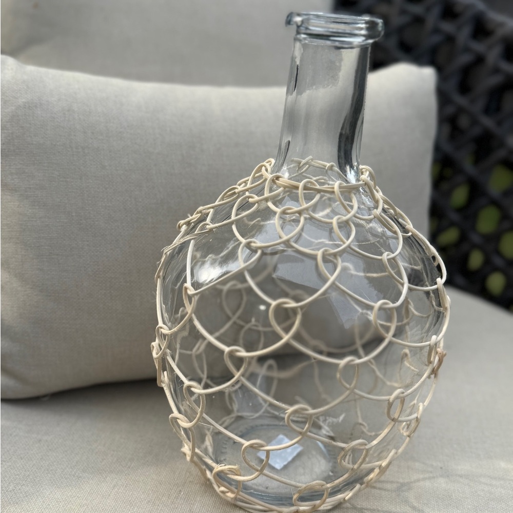 Boho Glass Bottle Vase - Picture 3 of 15